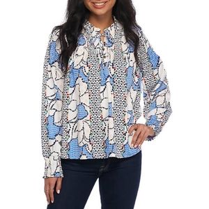 Red Camel Multicolor Floral Smocked Blouse